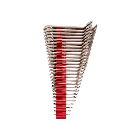 Tekton Angle Head Open End Wrench Set with Modular Wrench Organizer, 27-Piece (6-32 mm) WAE92503